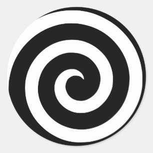 Spiral Sticker för Hypnosis och Hypnotists Runt Klistermärke