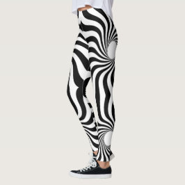 Spiral svält med hål leggings