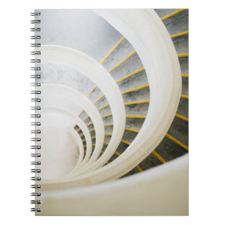 Spiral svartvit trappor anteckningsbok