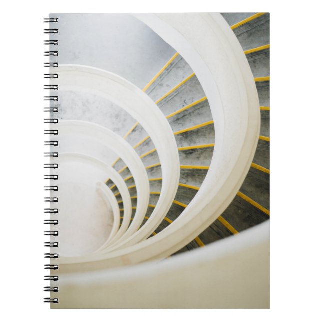 Spiral svartvit trappor anteckningsbok (Framsidan)