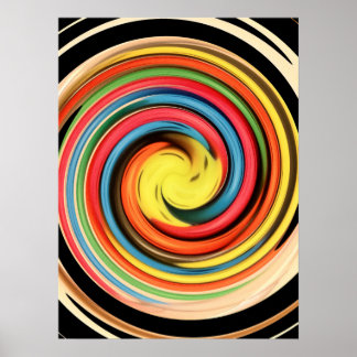 Spiral Swirl Poster