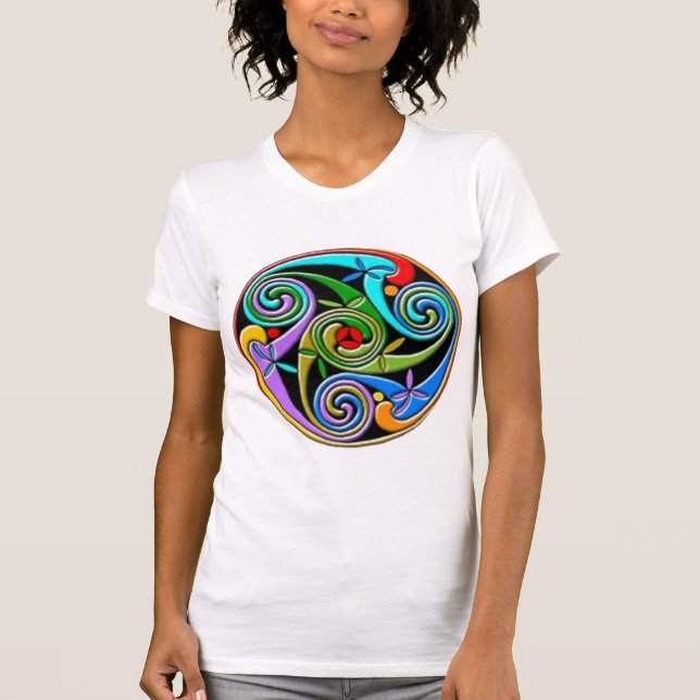 Spiral T-tröja för Celtic T Shirt (Framsida)