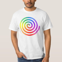 Spiral T-tröja för regnbåge