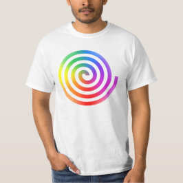 Spiral T-tröja för regnbåge Tee Shirt