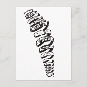 Spiral Think Vykort