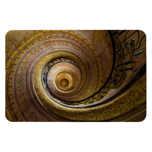 Spiral Trappa Mönster Magnet (Horisontell)