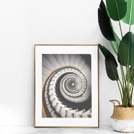 Spiral trapphus Poster