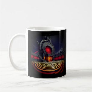 Spiral ut Behålla på väg - konstnärligt mystiskt t Kaffemugg