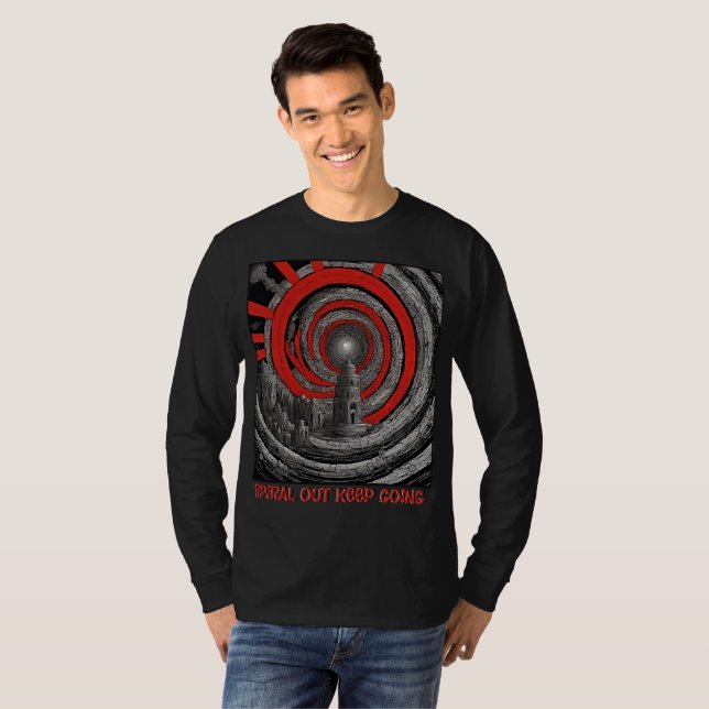 Spiral ut Behålla på väg - Verktyg Retro Ancient T Shirt (Hel framsida)