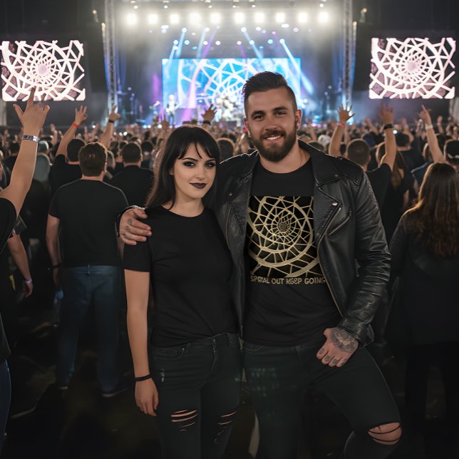 Spiral utåt, fortsätt - Konst & Musik Fusion T-shi T Shirt (Skapare uppladdad)