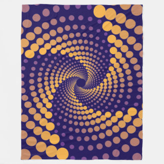 Spiral Vortex mönster Fleecefilt