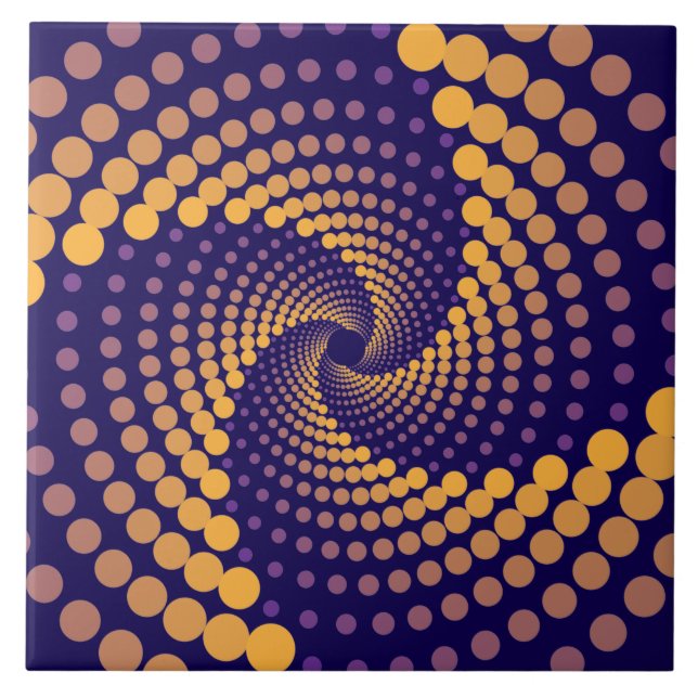 Spiral Vortex mönster Kakelplatta (Framsidan)