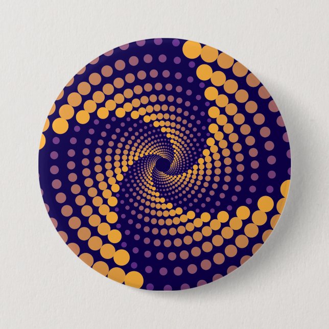 Spiral Vortex mönster Knapp (Framsida)