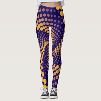 Spiral Vortex mönster Leggings
