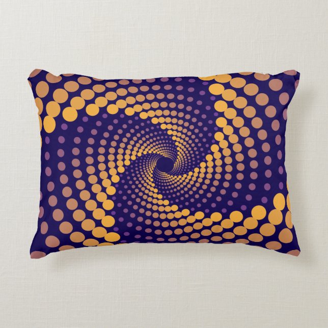 Spiral Vortex mönster Prydnadskudde (Framsidan)