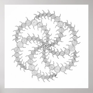 Spiral Wheel III Poster