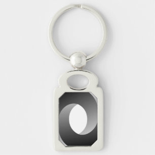 SPIRAL WHEEL REKTANGULÄRT SILVERFÄRGAD NYCKELRING