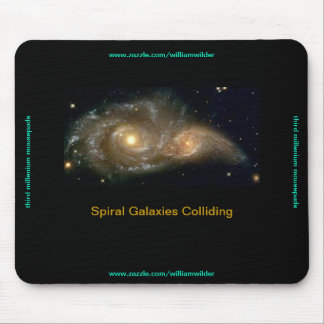 Spirala galaxer kolliderande Mousepad Musmatta