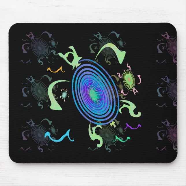 Spirala sköldpaddor Mousepad Musmatta (Framsidan)