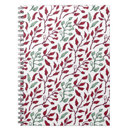 Spiralblock med blommotiv för trendig anteckning