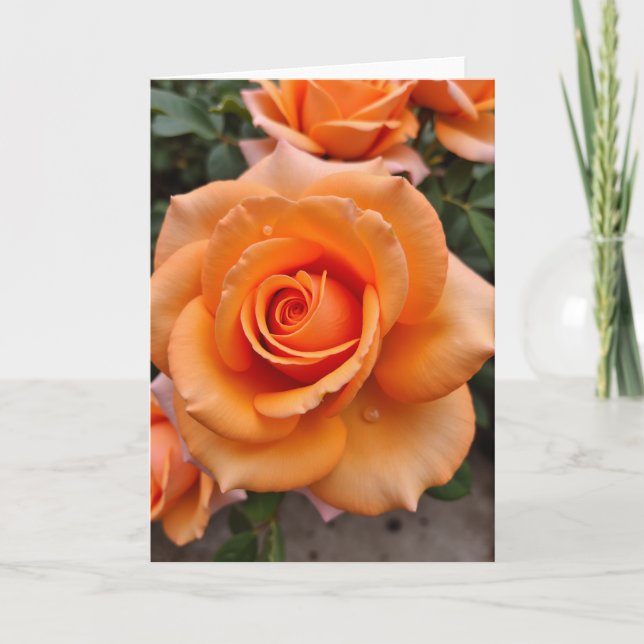 Spiralblomning Skönhetskort Kort (Framsida)