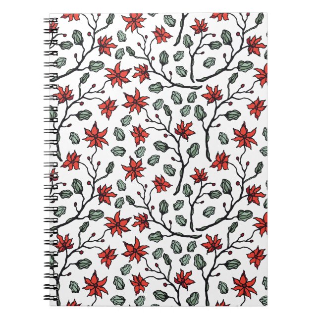 Spiralbundna blomnotshäften för stilfulla anteckna anteckningsbok (Framsidan)