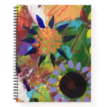 Spiralbunnotek i abstrakt blommig design