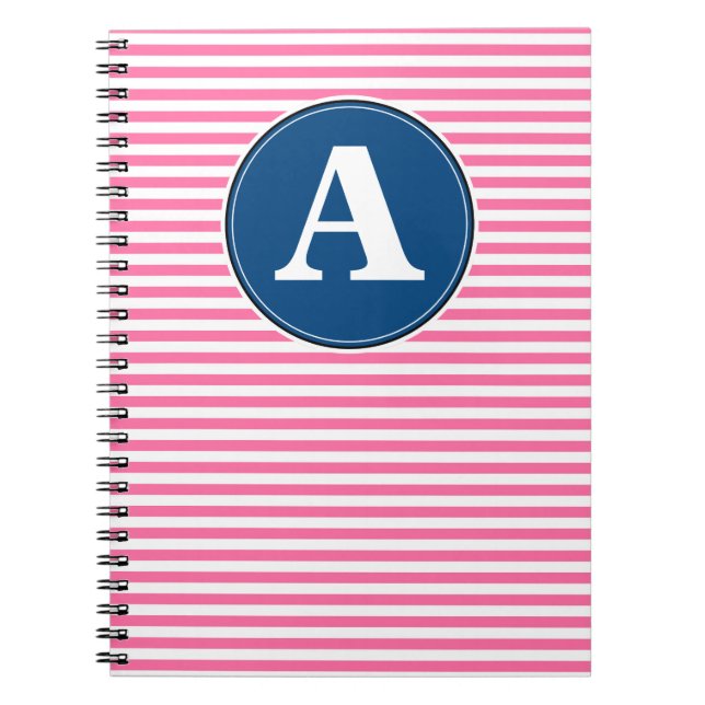 Spiralbuntnotisbok, anpassad monogrammall anteckningsbok (Framsidan)