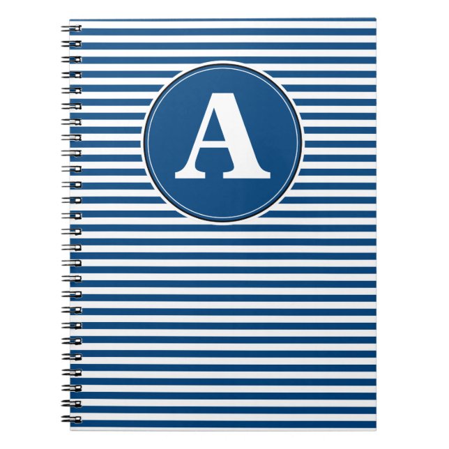 Spiralbuntnotisbok, anpassad monogrammall anteckningsbok (Framsidan)