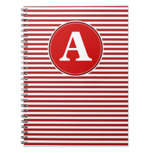 Spiralbuntnotisbok, anpassad monogrammall anteckningsbok med spiral