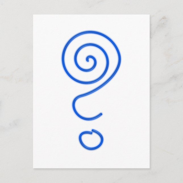 Spirale Fragezeichen Spiralfragezeichen Vykort (Framsida)
