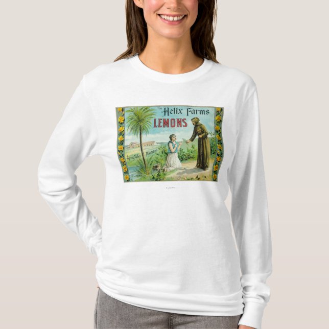 Spiralen brukar citronen LabelSan Diego, CA Tee (Framsida)