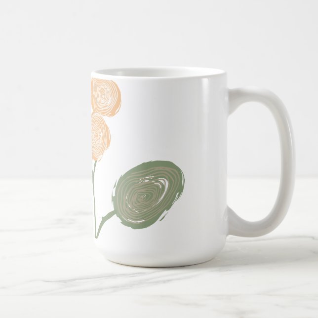 Spiraler av blomstrande energi kaffemugg (Höger)