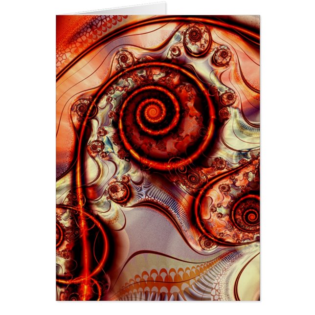 spiralerei #4 hälsningskort (Framsidan)