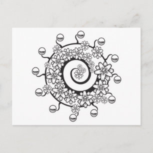 spiralfjord tatuering design vykort