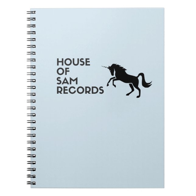 Spiralformad anteckningsbok - House of Sam Records (Framsidan)