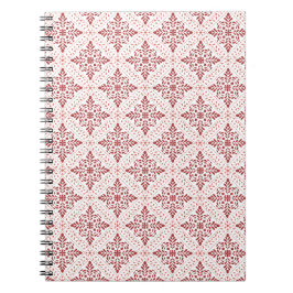 Spiralformad fotoblock med röd och rosa design anteckningsbok