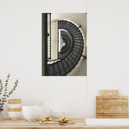 Spiralformad uppstigning - St. Augustine fyr Poster