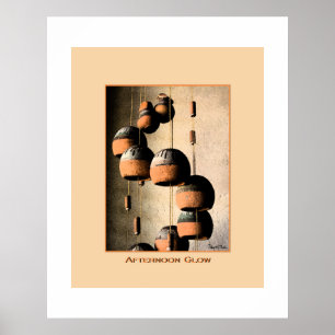 Spiralformade lerkvindspel stilleben poster