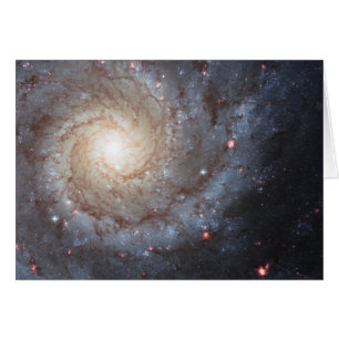 Spiralgalaxen M74 Hälsningskort