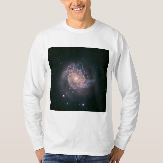 Spiralgalaxen M83 (NASA) T Shirt (Framsida)