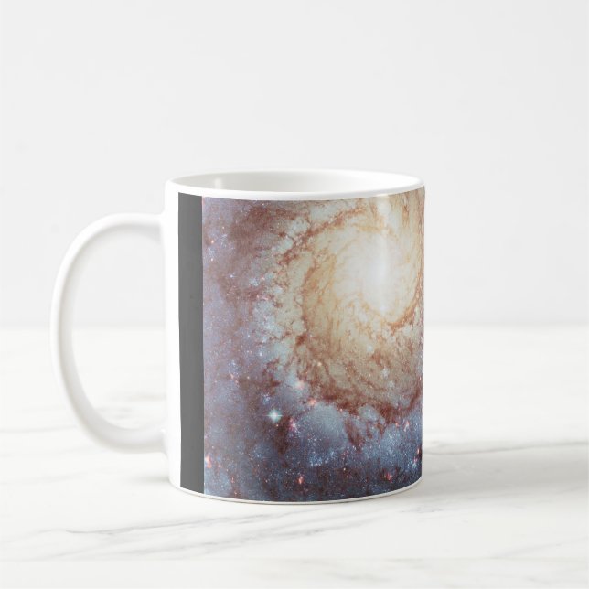 Spiralgalaxen Messier 74 Rymdfoto Kaffemugg (Vänster)