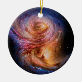 Spiralgalaxen SMM J2135-0102 konstnärlig tolkning Julgransprydnad Keramik