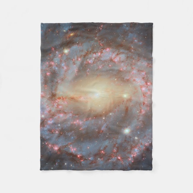 Spiralgalaxens flanellfilt fleecefilt (Framsidan)