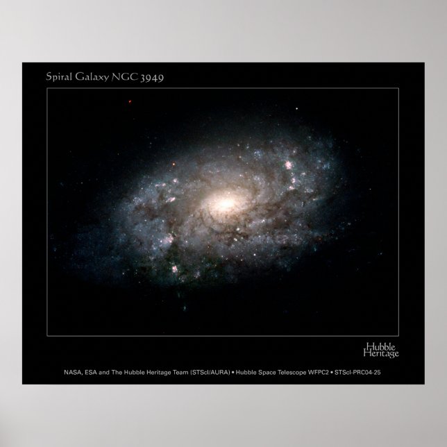 SpiralGalaxy-NGC3949-2004-25 Poster (Framsidan)
