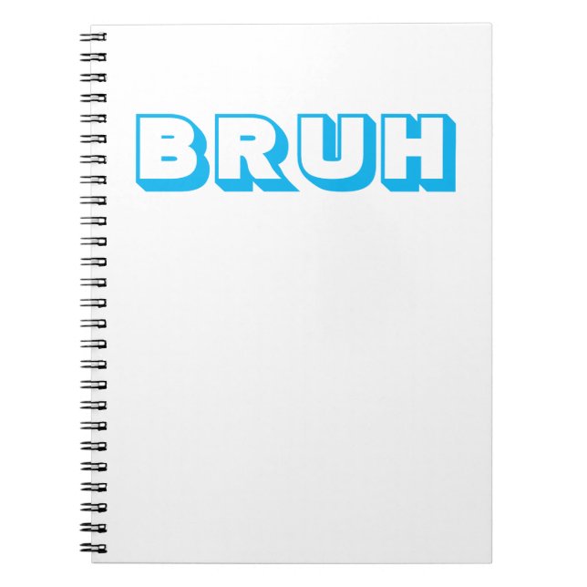 SPIRALHÄFTE "BRUH"  ANTECKNINGSBOK (Framsidan)