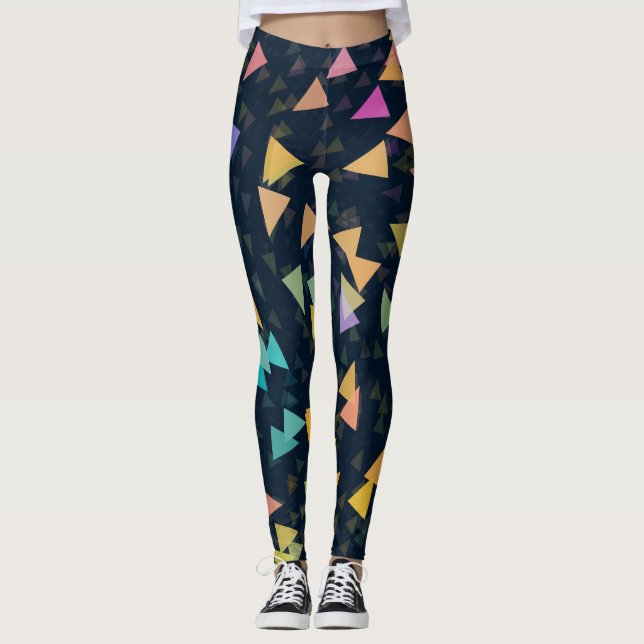 Spiraling Triangles Leggings (Framsida)