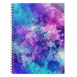 Spiraljournal med grungekonstomslag anteckningsbok