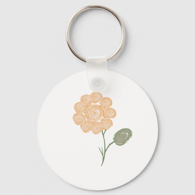 Spirals of Blooming Energy Nyckelring (Framsida)