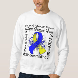 Spiralt band för Down Syndrome inspirationer Långärmad Tröja